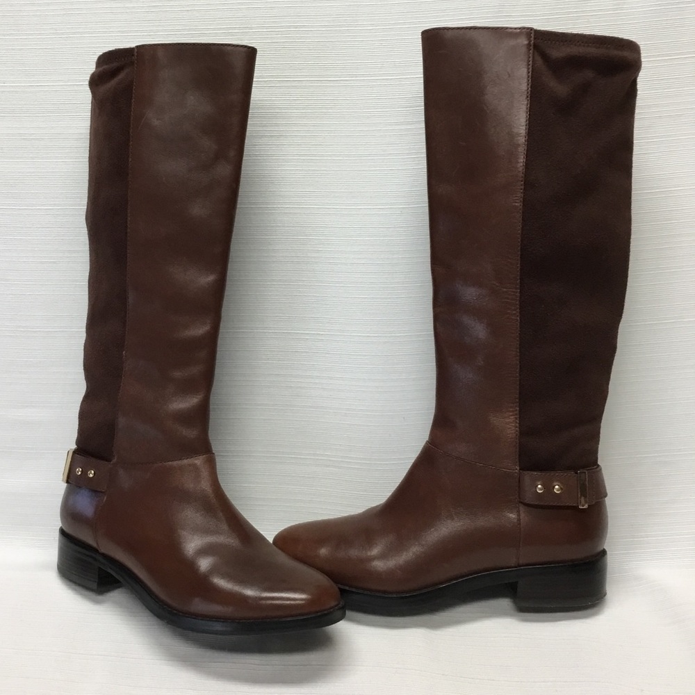 Cole Haan Brown Leather Boots Size 6B - Picture 3 of 8